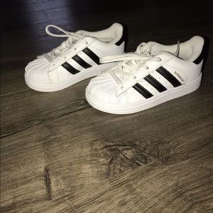 Toddler girl adidas shell toe sneaker